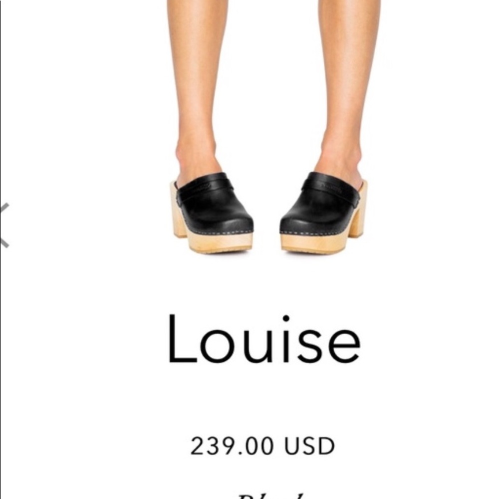 Swedish Hasbeens ‘Louise’ platform clogs 36